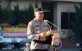 Polda Banten Laksanakan Apel Gelar Pasukan Operasi Patuh Maung 2024