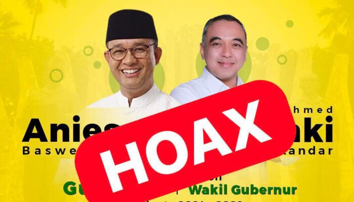 Beredar Poster Deklarasi Anies-Zaki untuk Pilkada DKI Jakarta, Zaki : Itu Hoaks