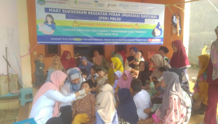 Desa Buniayu Kecamatan Sukamulya Gelar Kegiatan Pencanangan Pin Polio ke Masyarakat 