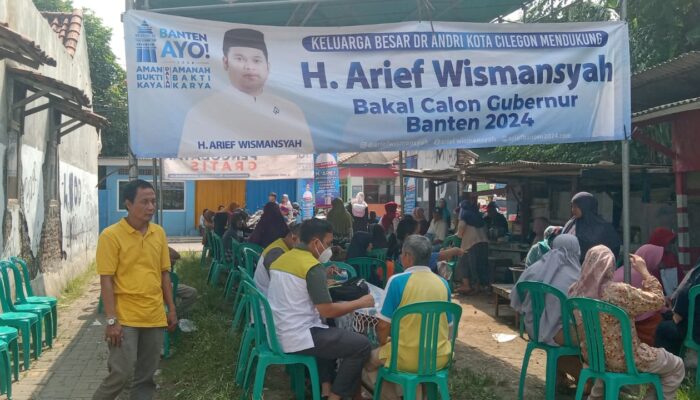 Bakti Sosial Pengobatan Geratis Kelurahaan Lebak Gede Diikuti 300 Orang Undangan