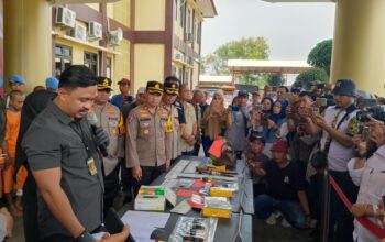 Polres Serang Berhasil Ringkus 10 Pelaku Curat,Curas dan Curanmor, Dalam Waktu 10 Hari 